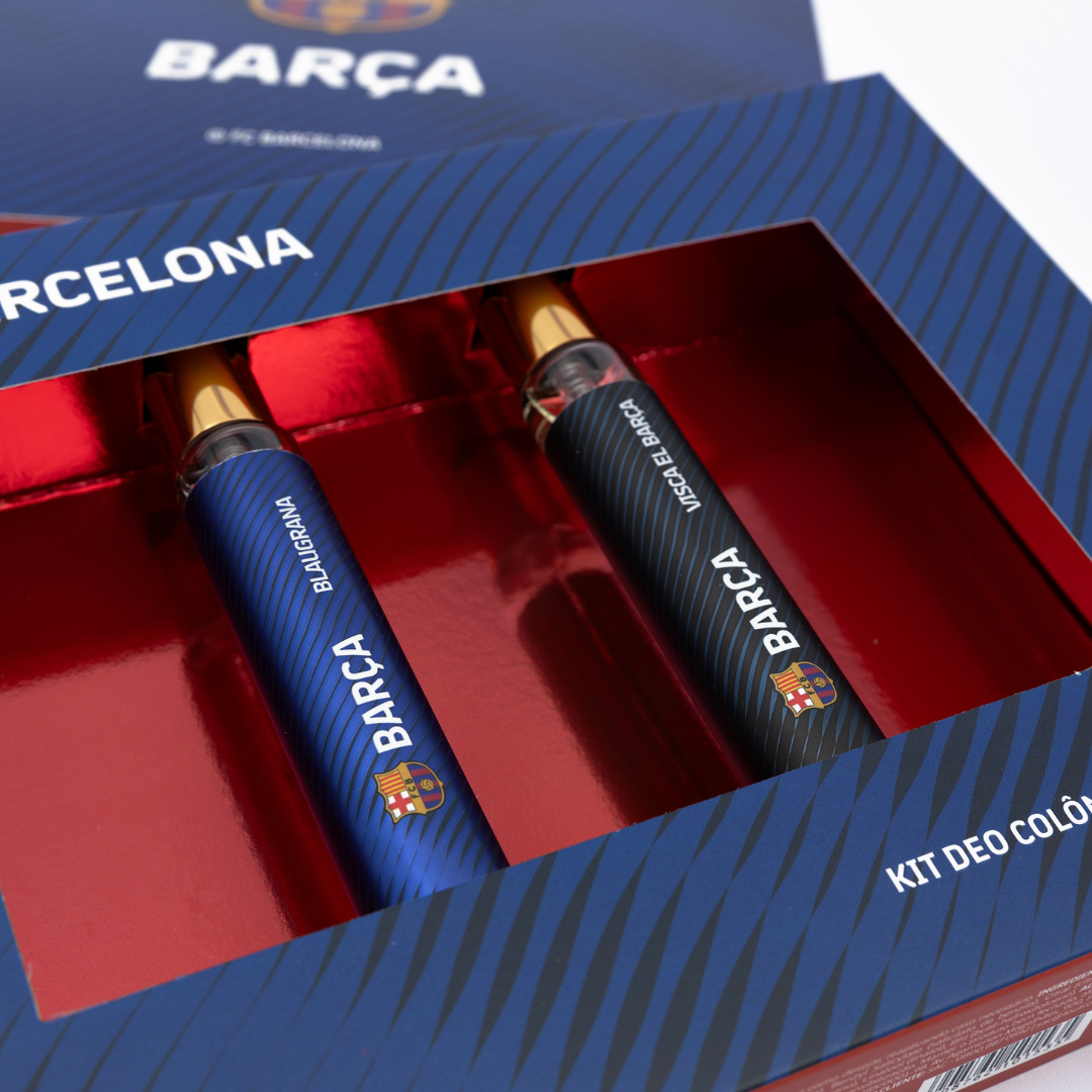 Kit FC Barça: 30ml Blaugrana + 30ml Visca El Barça