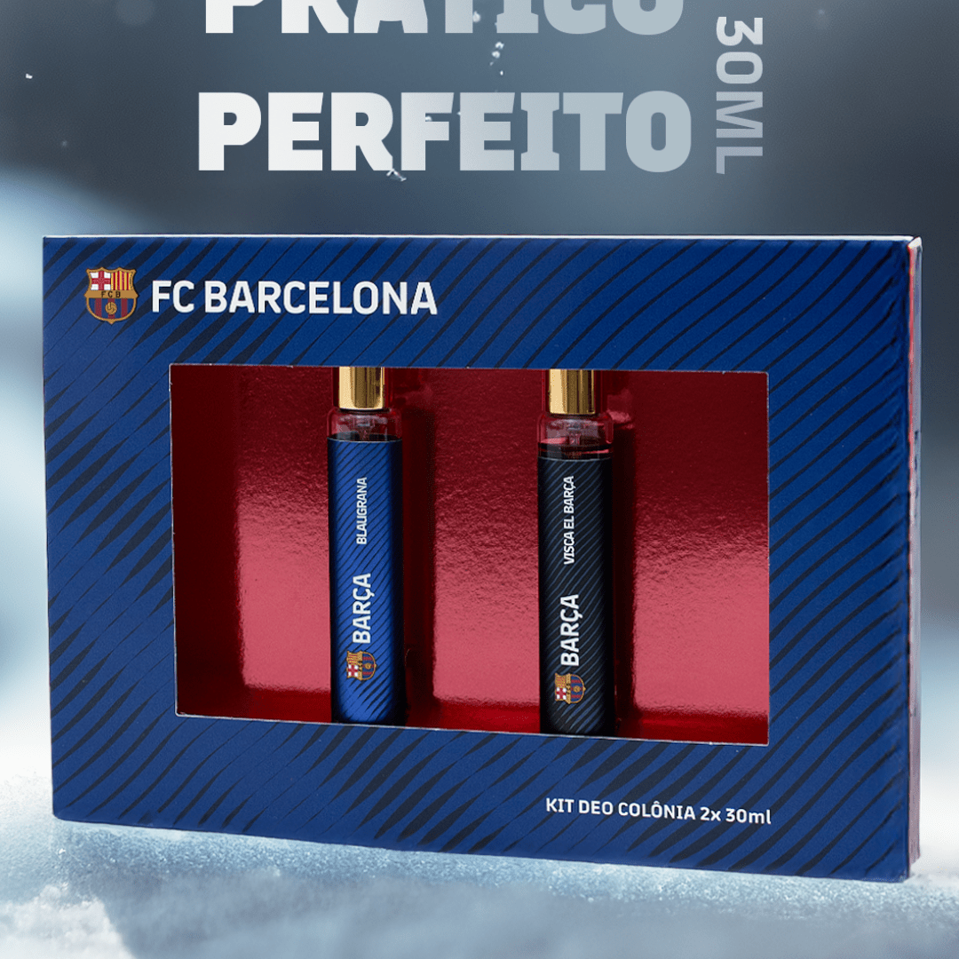 Kit FC Barça: 30ml Blaugrana + 30ml Visca El Barça - Touti Cosmetics
